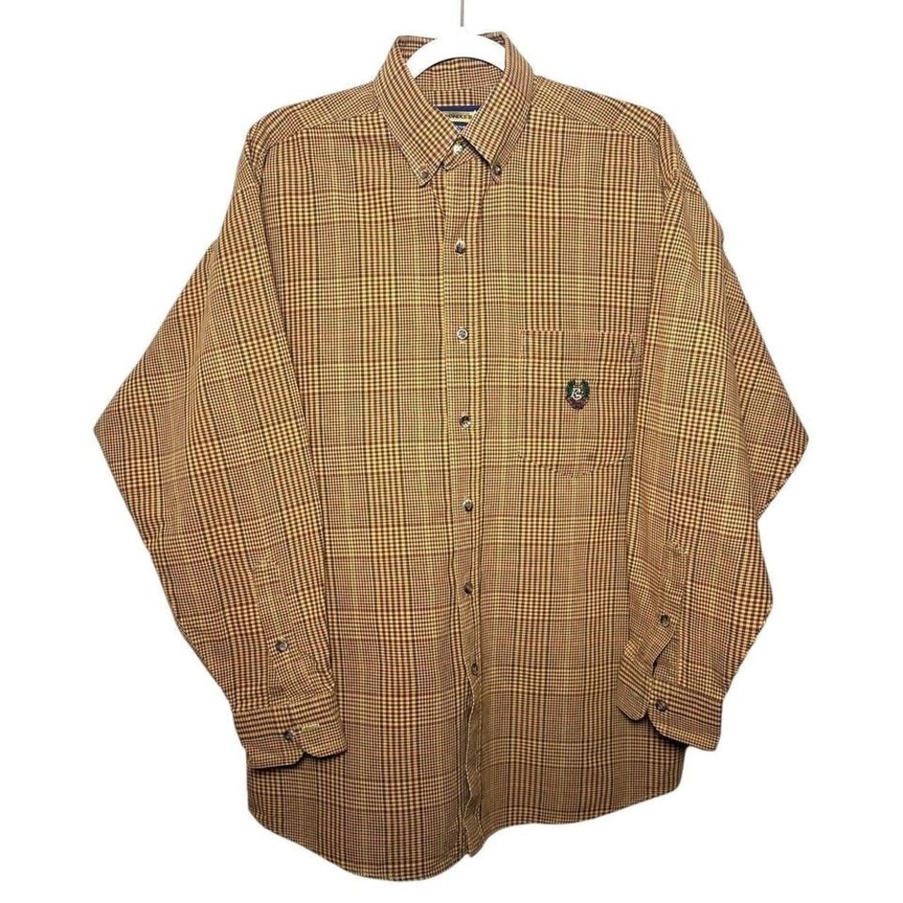 Panhandle Slim Men's Large 16-33/34 Plaid Button-Down‎ Long Sleeve Shirt